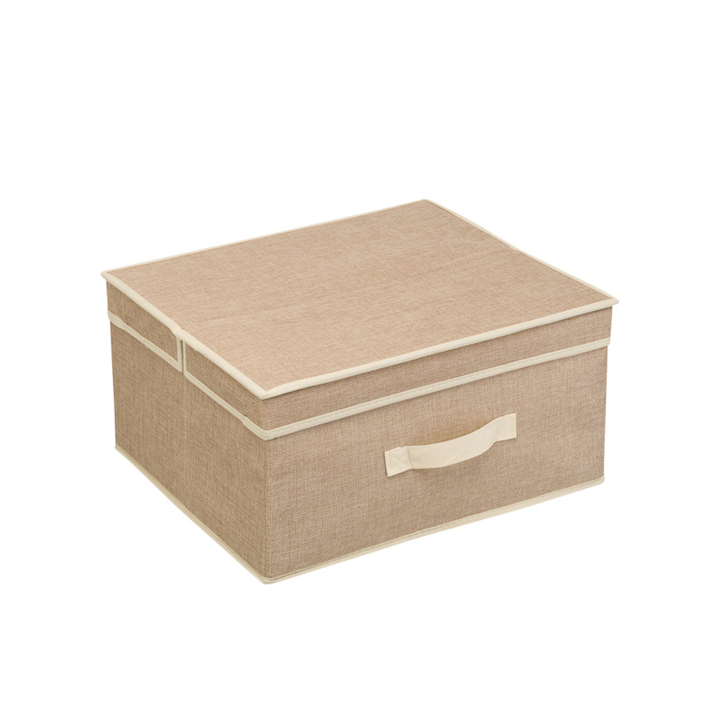 Короб для хранения "Лен" Д410 Ш350 В200, песочный