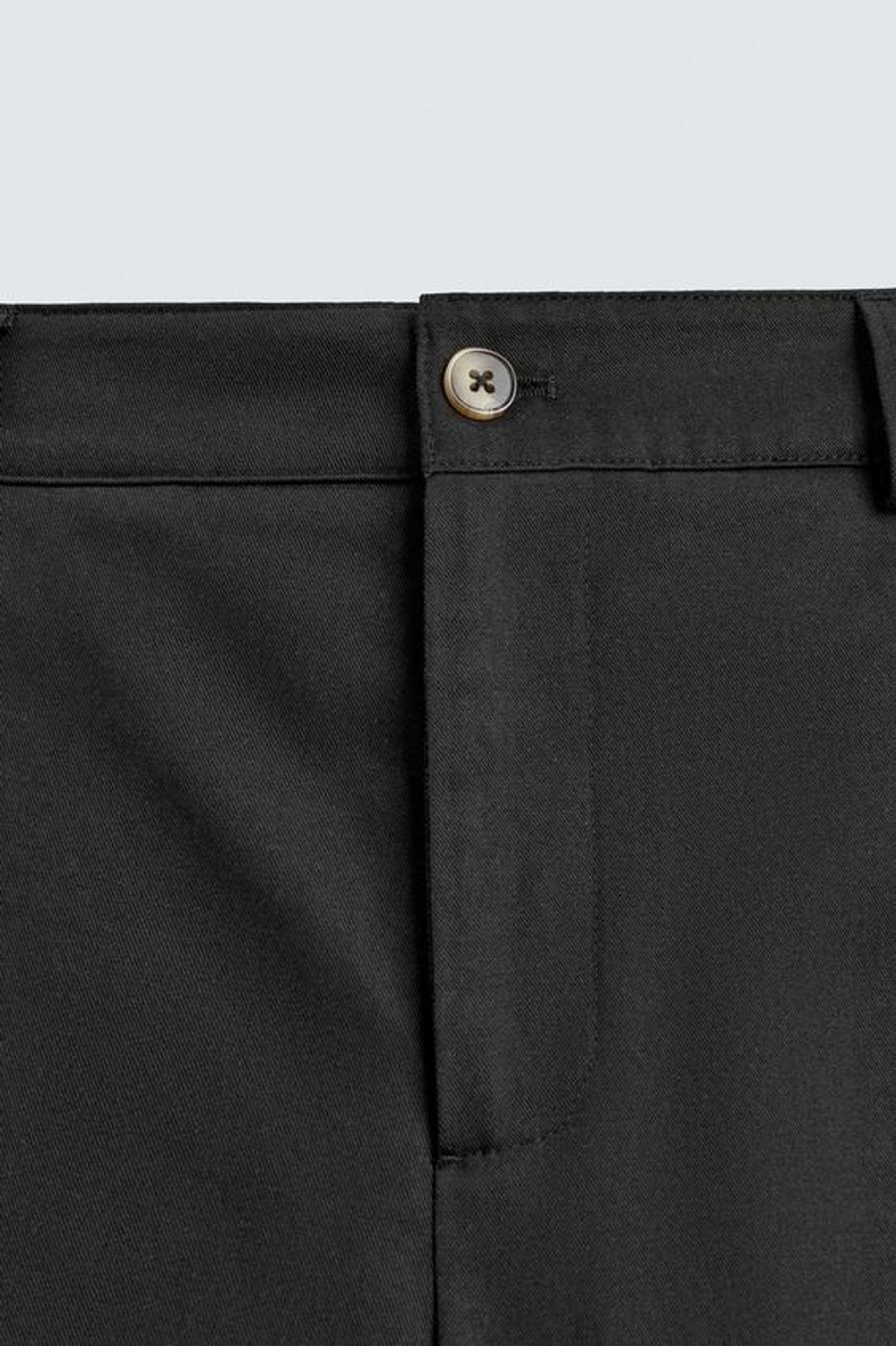 ZARA БРЮКИ RELAXED FIT С РЕГУЛИРУЕМЫМ НИЗОМ, ЧЕРНЫЙ