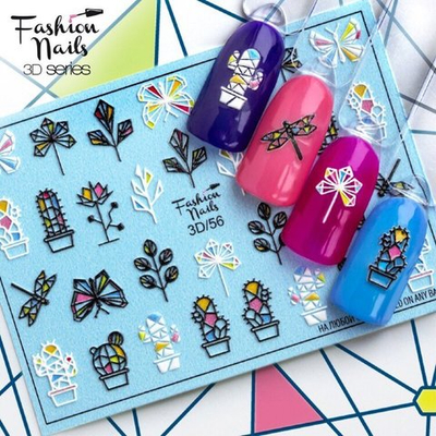 Слайдер-дизайн Fashion Nails Серия 3D № 56