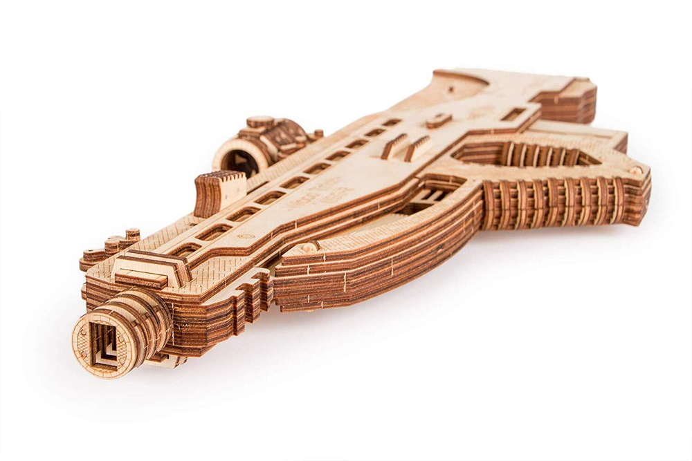 Механическая сборная модель Wood Trick Штурмовая винтовка USG-2