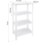 Полка прямоугольная (4 секции) 415х285х750