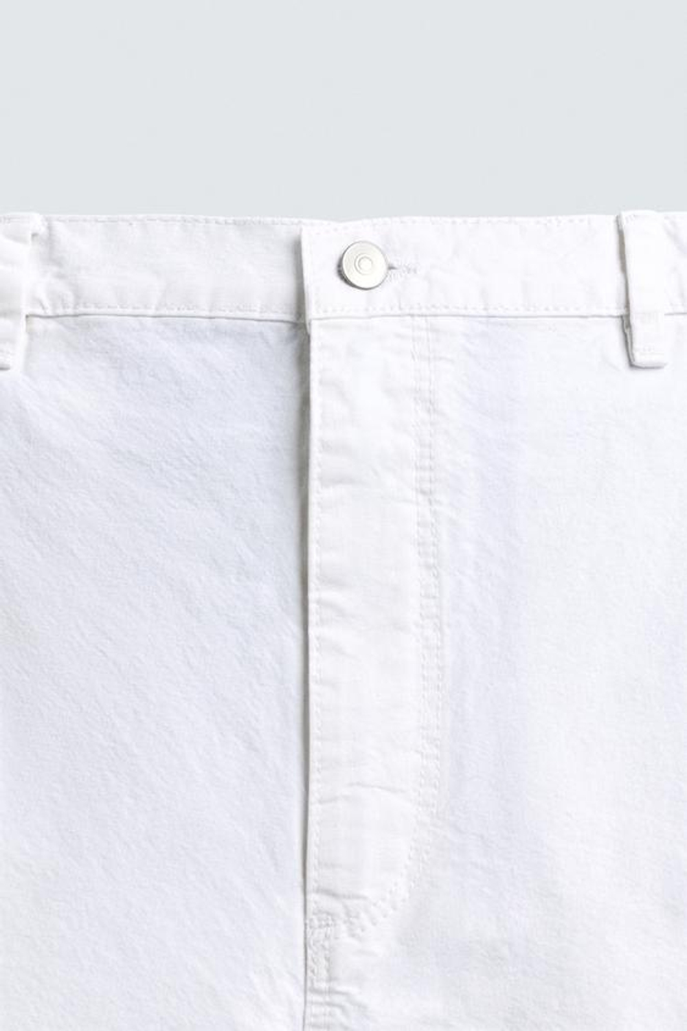 ZARA ШОРТЫ ЧИНОС RELAXED FIT, БЕЛЫЙ