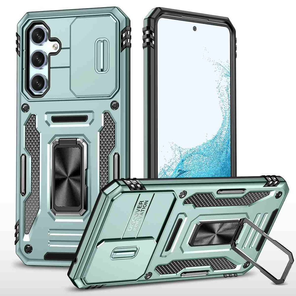 Чехол Safe Case с кольцом и защитой камеры для Samsung Galaxy A24