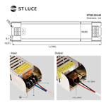 ST022.024.60 Блок питания для светодиодной ленты ST-Luce