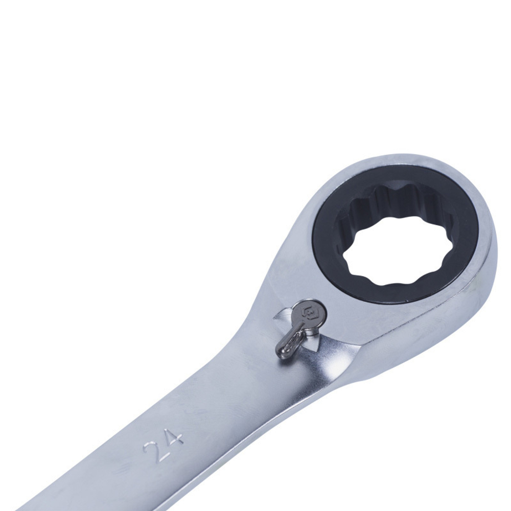 KING TONY (373224M) Ключ трещоточный комбинированный с флажковым переключением 24 мм