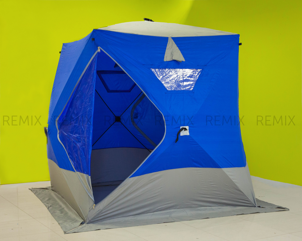 Палатка зимняя куб AG №2033-2 200х200 (синяя)