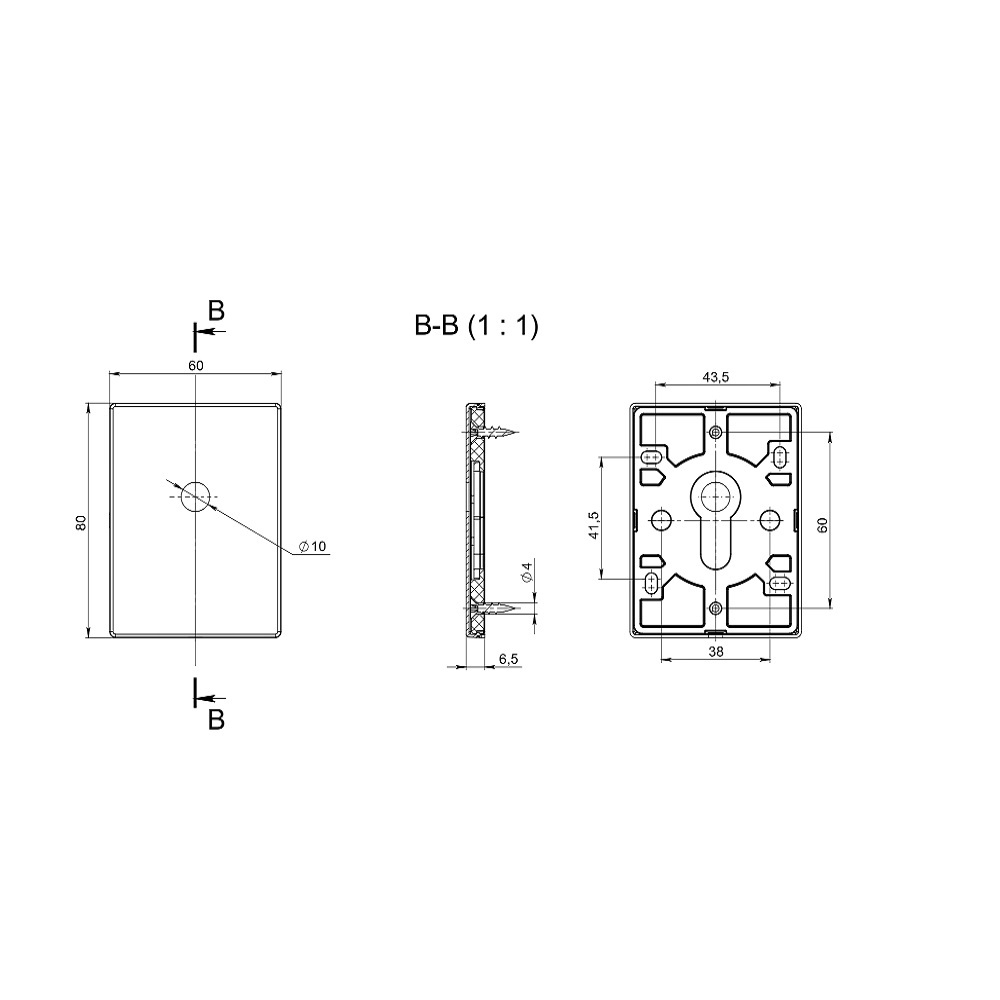 Накладка на шток цилиндра ESC.O.RL/K.486 (ESC 486-O RL) BL черный (1шт.)