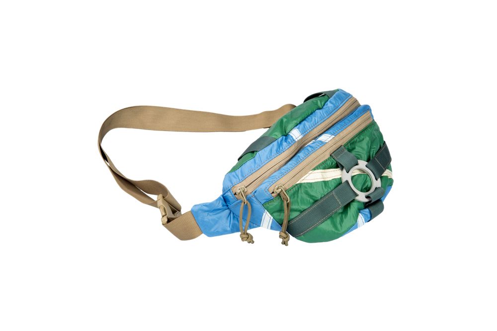 Сумка Stratopacks поясная SP-S1274 зелено-синяя