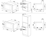 SMEG FMI120G Встраиваемая микроволновая печь
