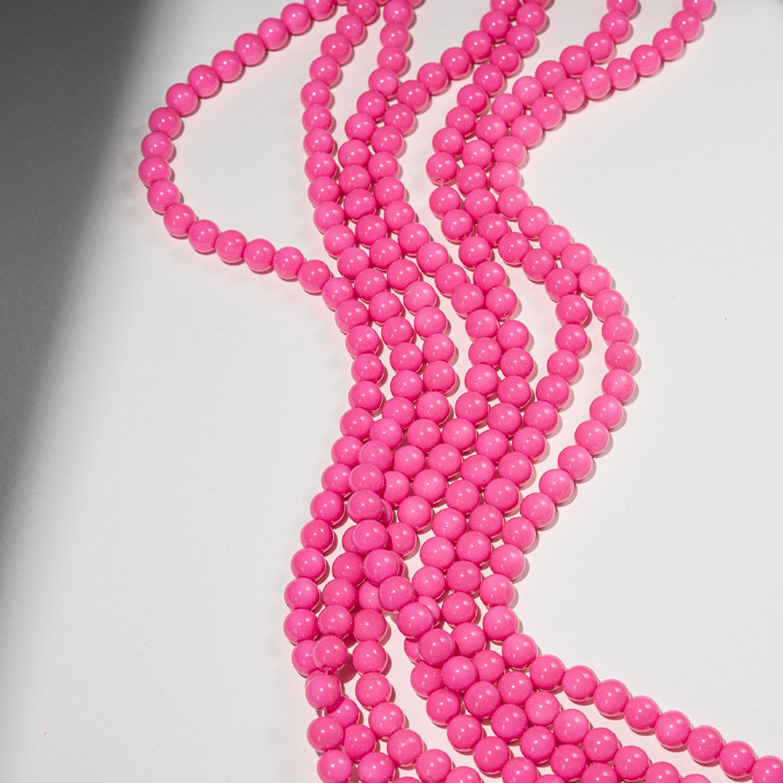 Хрустальный жемчуг, оттенок "Малиновый макарун", шар 8,3мм