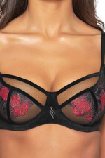 Бюстгальтер Herrera с чашками +size на поролоне (Размер: 95F) (Цвет: черный)