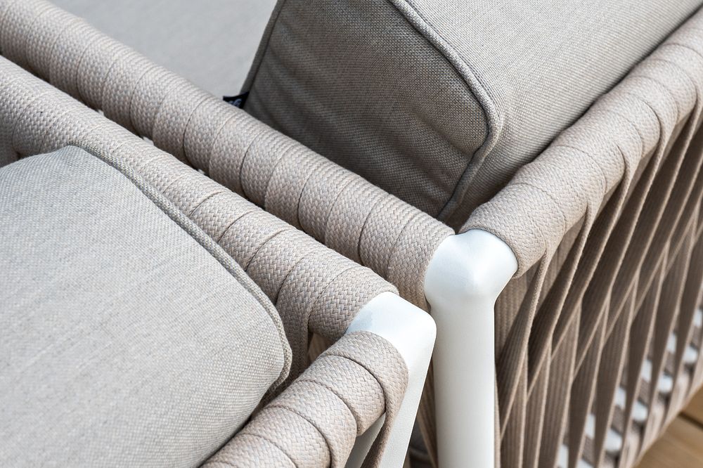 "Касабланка" лаунж-зона плетеная из роупа 4-местная, цвет бежевый