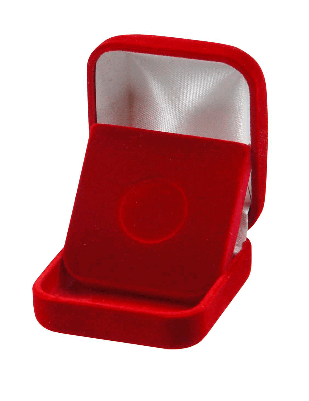 Футляр флокированный прямоугольный 54x57x34 мм.