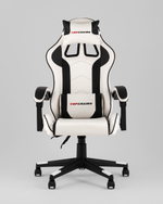 Кресло спортивное TopChairs Shadow бело-черный
