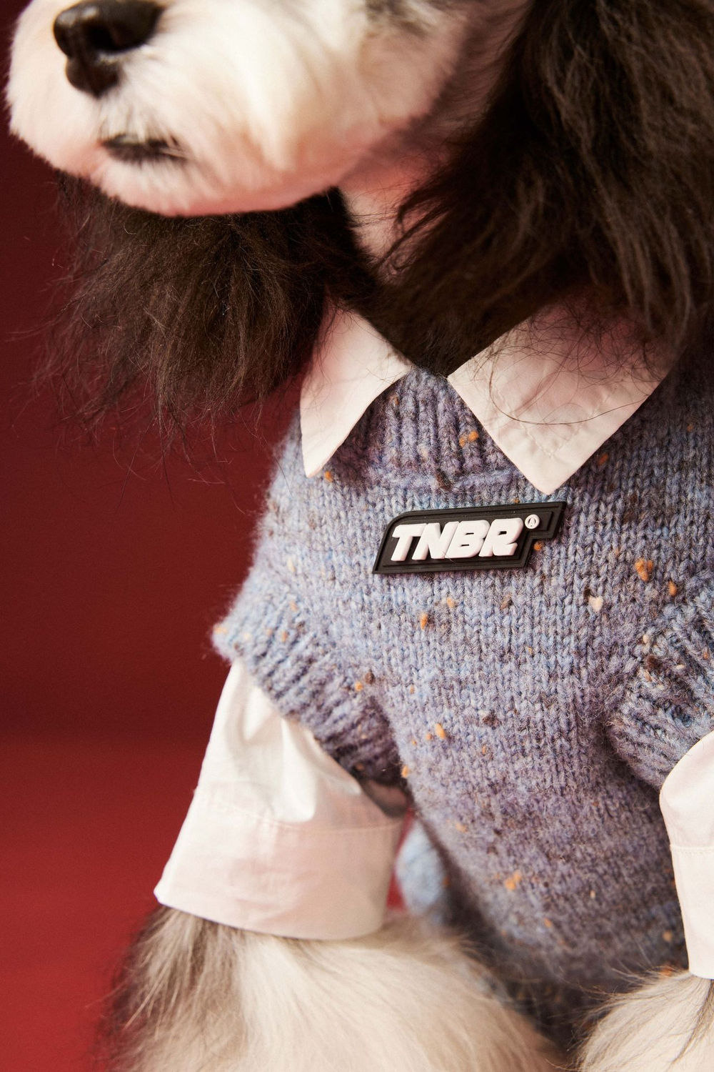 Жилетка для животных Офис (синяя, шерсть)