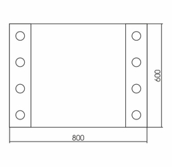 Зеркало GROSSMAN STYLE 80х60 с LED подсветкой