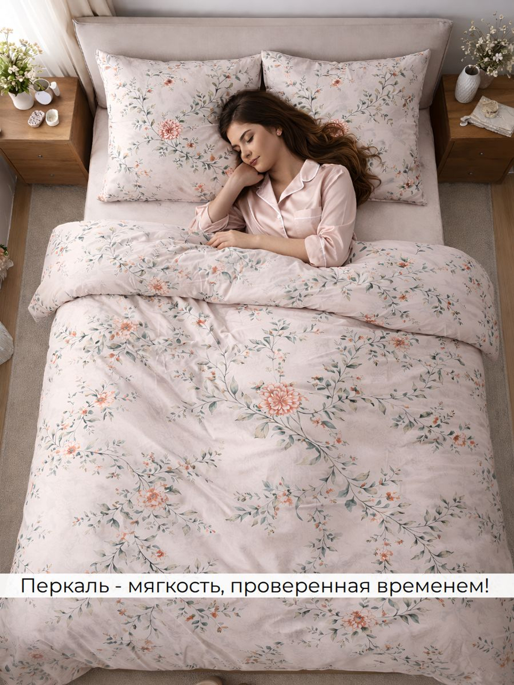 Пододеяльник 175х215 2-спальный Перкаль Хлопок Альпака
