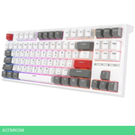 Клавиатура Royal Kludge RKR87 Brown switch/White/Gray/Red