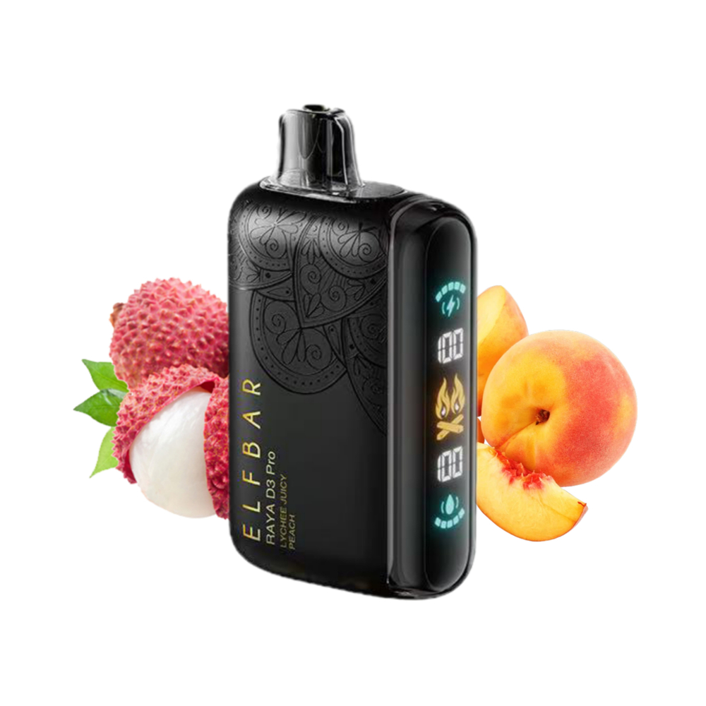ELF BAR RAYA D3 Pro - Lychee Juice Peach (5% nic)