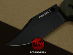 Нож Cold Steel Recon 1 Clip G10 (V2024) - зеленая рук., черный клинок RK/Н83