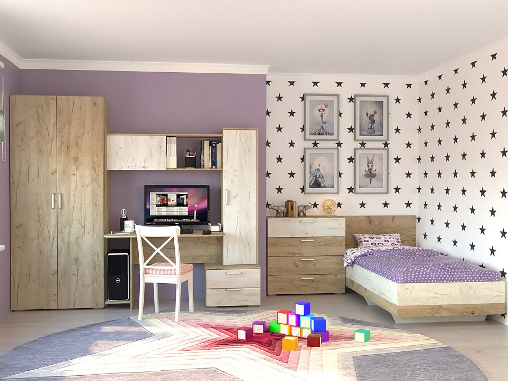 Лацио Кровать 900 с настилом