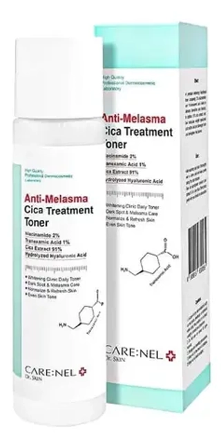 Тонер для лица против пигментации CARENEL Anti-Melasma Cica Treatment Toner 155 мл