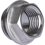 Хромированный концевой переходник FAR 3/4" НР х 1/2" ВР