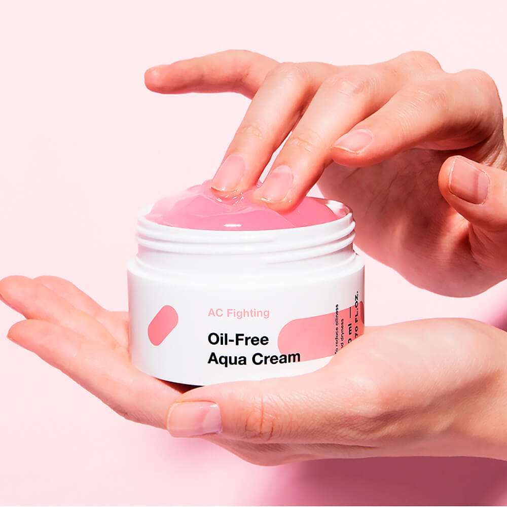 Безмасляный крем-гель от жирного блеска TIAM AC Fighting Oil-Free Aqua Cream
