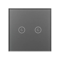 Выключатель сенсорный SWT-OMALI-S02-ZB-GR (250V, 10A, Zigbee) (Arlight, Стекло) 050039