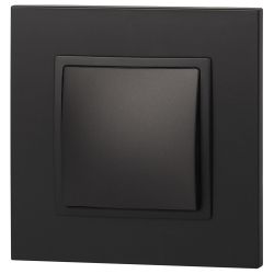 14-1111-05 ЭРА Кнопка, 10АХ-250В, Elegance, антрацит | Elegance Антрацит