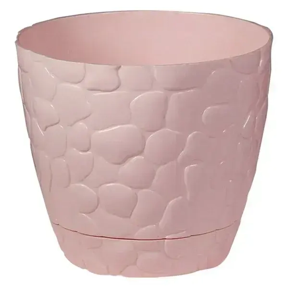 Кашпо КАМНИ D220мм 4,8л чайная роза 0,191,22х0,22м