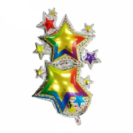 Звезды блеск конфетти в серебре А101