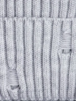 Шапка бини рваная и снуд осенняя