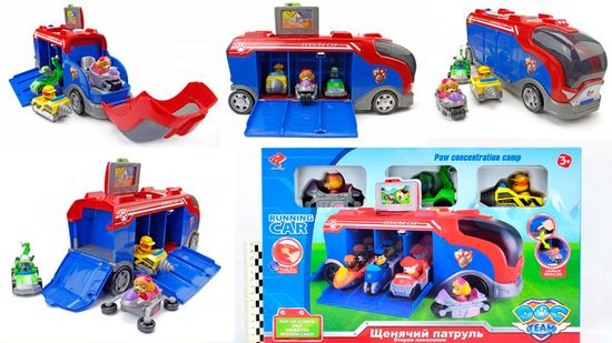 Щ/П Автобус с героями на машинках