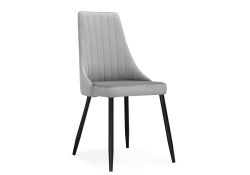 Стул на металлокаркасе Кора светло-серый / черный