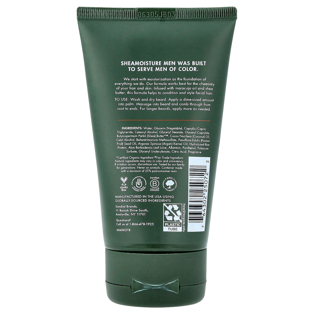 SheaMoisture, мужская линейка, средство для расчесывания бороды, масло маракуйи и масло ши, 118 мл (4 жидк. унции)