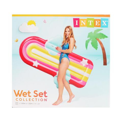 Плот для плавания 182*132см, Радужное облако (Intex)