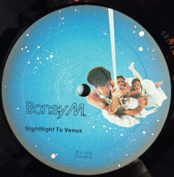 Винтажная виниловая пластинка LP Boney M Nightflight To Venus (Germany 1978) Rasputin