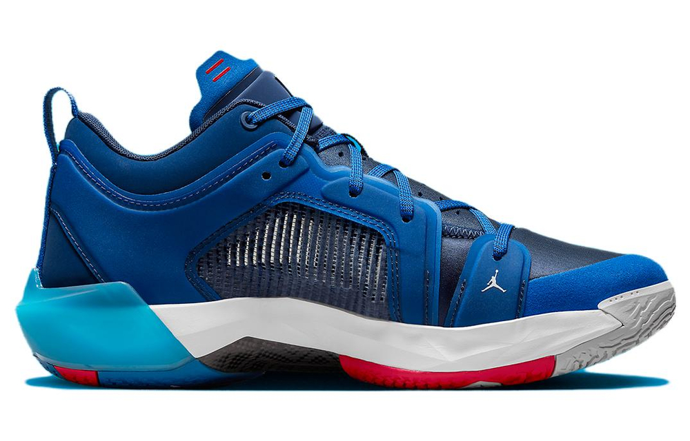 Jordan Air Jordan 37 Basketball Shoes Men Low Top Blue