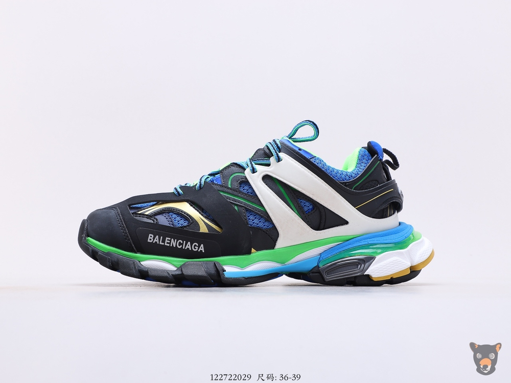 Кроссовки Track Trainers Black/Blue/Green