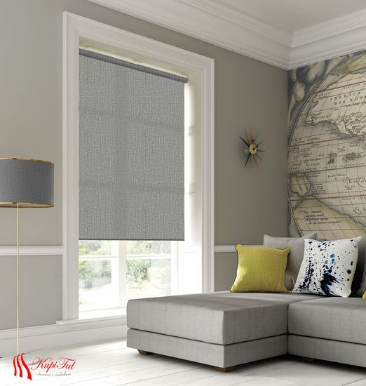 Рулонная штора Классик (тёмно-серый)