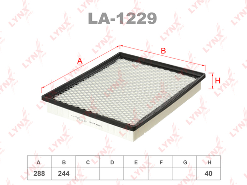 Фильтр воздушный  LYNX  LA-1229