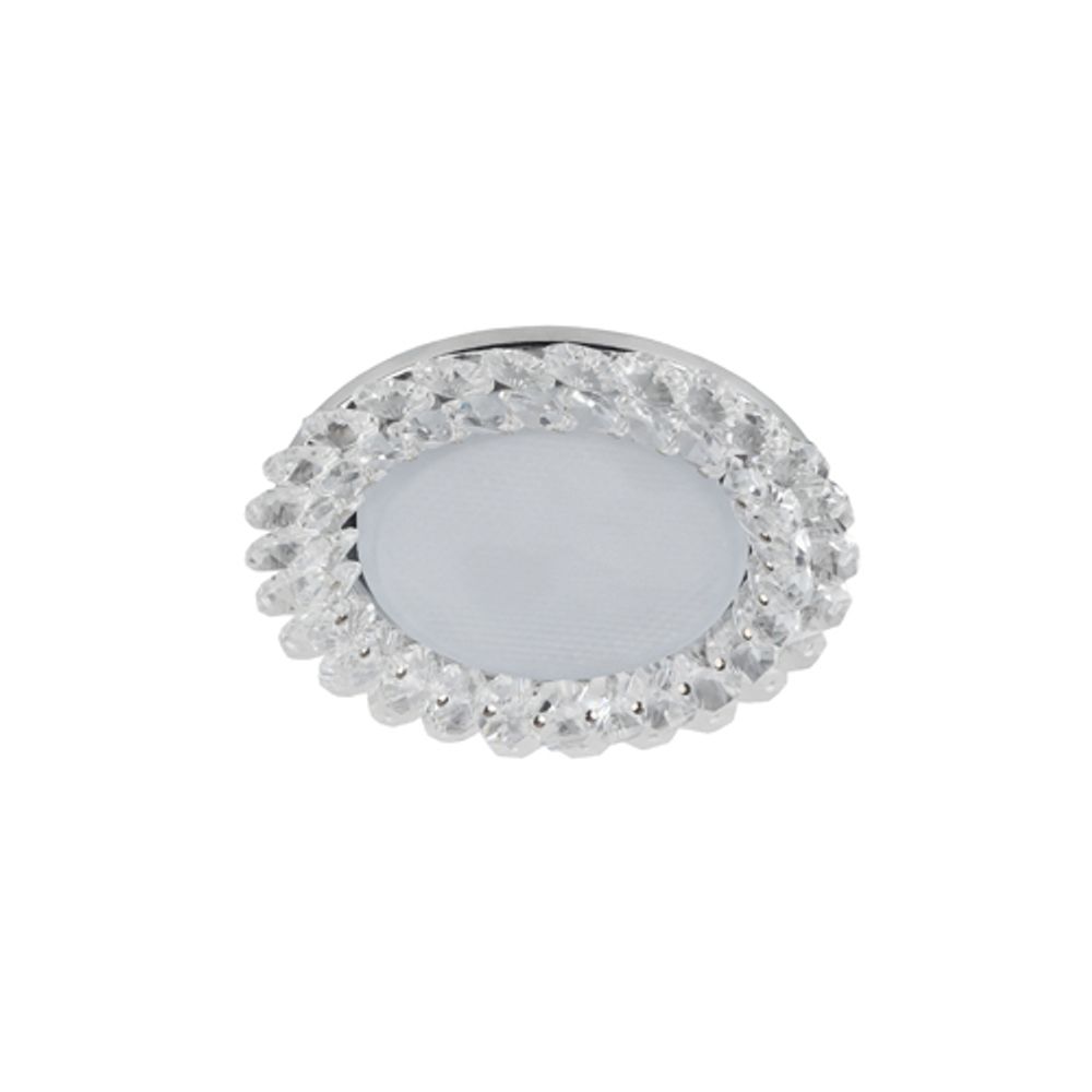 Светильник встраиваемый ЭРА DK84 CH/WH под лампу GX53 хром/прозрачный