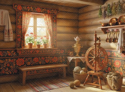 Хохлома №1 - фон неопреновый