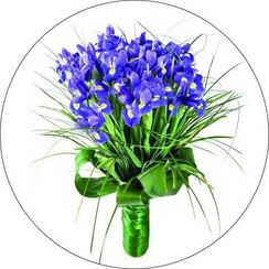 Вышивка крестиком "Букет ирисов"