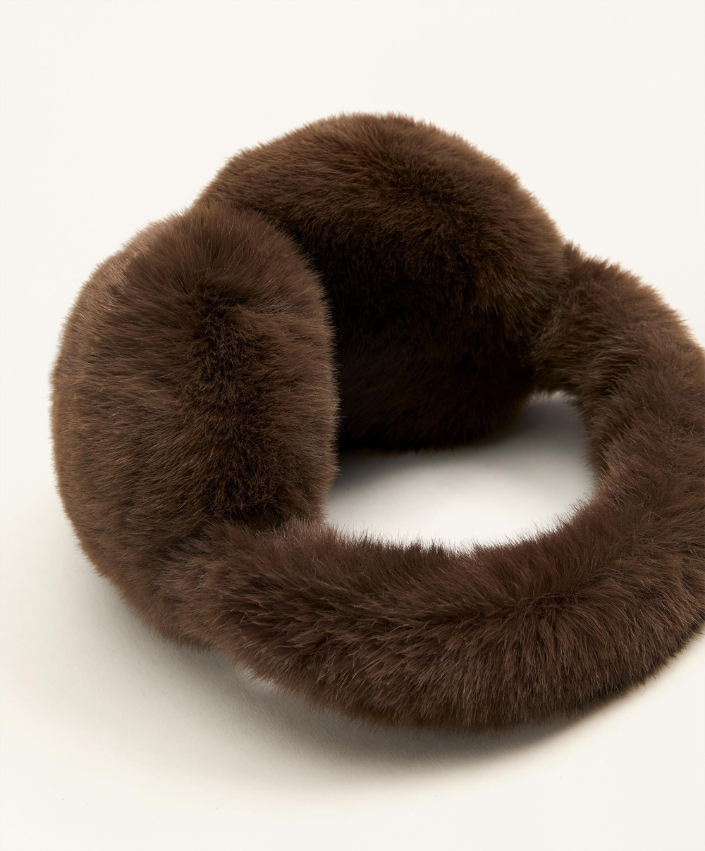 Oysho Наушники из искусственной шерсти, коричневый
