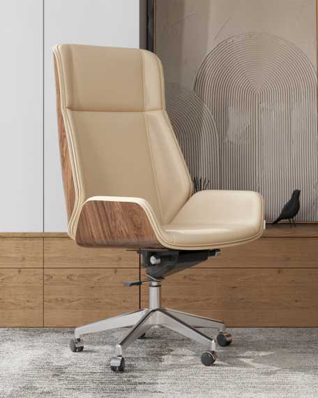 Кресло руководителя TopChairs Crown SN бежевый