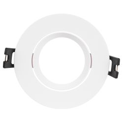 Светильник встраиваемый декоративный ЭРА KL92 WH под лампу MR16 GU5.3 белый пластиковый