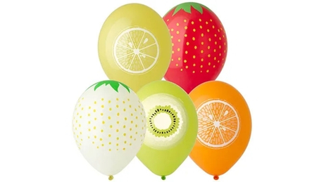 Шар латекс 30см. Фрукты