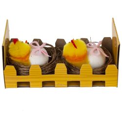 GAEM Набор из 2-х изделий декоративных "Гнездо пасхальное" (5,5*4), L11 W6 H6 см